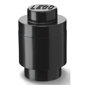 Pojemniki na zabawki - POLTOP LEGO. 40301733 Okrągły pojemnik, czarny - miniaturka - grafika 1