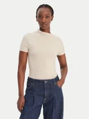 Bluzki damskie - Guess Bluzka W6RP16 KD012 Beżowy Regular Fit - miniaturka - grafika 1