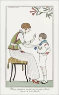Plakaty - Costumes Parisiens, No. 51: Pour St. Moritz from Journal des Dames et des Modes, George Barbier - plakat 40x60 cm - miniaturka - grafika 1