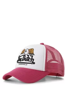 Von Dutch - Damska czapka z daszkiem  Trucker Baker, biały|wyrazisty róż - Czapki damskie - miniaturka - grafika 1