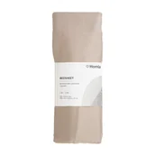 Prześcieradła - Prześcieradło DANIELLE satynowe beżowe 140x200 cm Homla - miniaturka - grafika 1