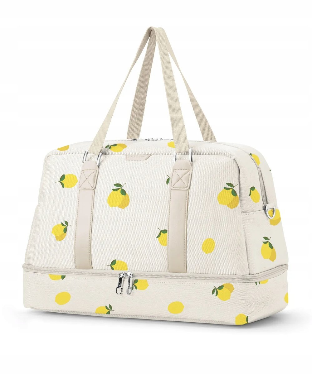 Torba Weekendowa Duża Sportowa Dodatkowa Komora PUCCINI Cytryny BM9019-L-06