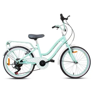 sun baby Rower dziecięcy Heart Bike 20 cali dla dziewczynki Miętowy J03.016.4.5 - Rowery - miniaturka - grafika 1