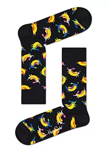 Happy Socks Hot Dog Dog, kolorowe i zabawne, Skarpety dla kobiet i mężczyzn, Czarny (41-46) - Skarpetki męskie - miniaturka - grafika 1