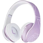 Słuchawki - PowerLocus P2 (różowo-białe) - miniaturka - grafika 1