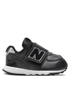 Buty dla dziewczynek - New Balance Sneakersy NW574FM Czarny - miniaturka - grafika 1