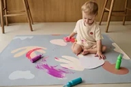 Maty piankowe - Mata Ochronna OLYA KIDS wzór ORGANIC SEA 95x125cm - miniaturka - grafika 1