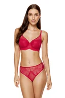 Biustonosze - Rouge biustonosz usztywniany koronkowy (kolor czerwony, rozmiar 75E) - miniaturka - grafika 1