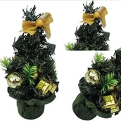 Choinki - Choinka świąteczna Ozdobna Złota 20cm - miniaturka - grafika 1