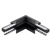 Oprawy, klosze i abażury - Łącznik L M-Line czarny wewnętrzny podtynkowy 1F DPM - miniaturka - grafika 1