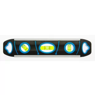 Torpedo GTV Poziomica aluminiowa 22.2 cm 3 libelki HT4M040 - Poziomice, łaty, miary - miniaturka - grafika 1