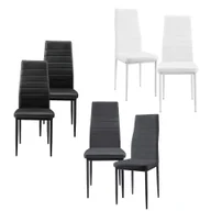 Krzesła - [en.casa]® Krzesło do jadalni czarne zestaw 6 krzeseł do salonu jadalni kuchni - miniaturka - grafika 1