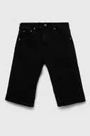 Spodnie i spodenki dla chłopców - Pepe Jeans szorty jeansowe kolor niebieski regulowana talia - miniaturka - grafika 1