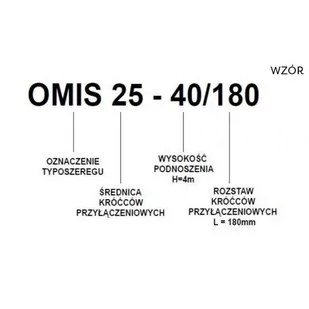 POMPA OBIEGOWA C.O. OMIS 25-60/180 - Pompy obiegowe c.o. - miniaturka - grafika 4