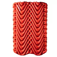 Materace turystyczne - Dwuosobowy materac ocieplany Klymit Insulated Double V Sleeping Pad orange - ONE SIZE - miniaturka - grafika 1