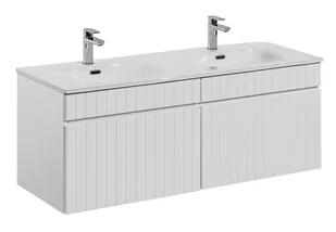 Szafka z umywalką, zestaw, Iconic, 120x46x46 cm, biały, mat - Szafki łazienkowe - miniaturka - grafika 1