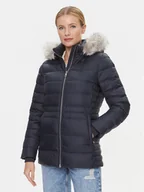 Kurtki damskie - Tommy Hilfiger Kurtka puchowa WW0WW39746 Granatowy Regular Fit - miniaturka - grafika 1