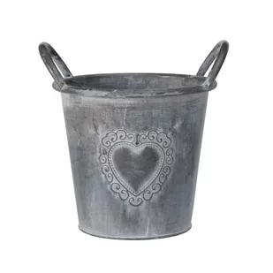 Boltze Metalowa doniczka osłonka wiaderko SILVIE M 1020997.2 - Donice - miniaturka - grafika 1