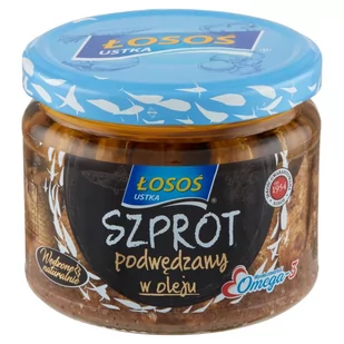 Łosoś Ustka Szprot podwędzany w oleju 250 g - Konserwy i dania rybne - miniaturka - grafika 1