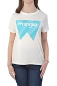 Koszulki i topy damskie - T-SHIRT BIAŁY DAMSKI WRANGLER GRAPHIC TEE OFF WHITE KOSZULKA DAMSKA - miniaturka - grafika 1