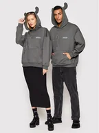 Bluzy damskie - 2005 Bluza Unisex Diabełek Szary Regular Fit - miniaturka - grafika 1