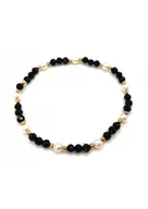 Bransoletki - Bransoletka TURMALIN PERŁA 925 - miniaturka - grafika 1