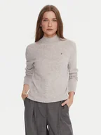 Swetry damskie - Tommy Hilfiger Sweter WW0WW47468 Szary Regular Fit - miniaturka - grafika 1