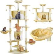 Drapaki dla kotów - MAXY C.O. Drzewko dla kota 200cm beżowo-białe 5902367976576 - miniaturka - grafika 1