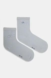Calvin Klein skarpetki 2-pack damskie kolor niebieski 701229680 - Skarpetki damskie - miniaturka - grafika 1