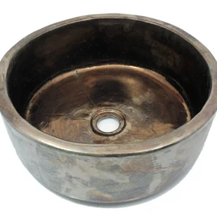 Ręcznie wykonana umywalka ceramiczna Urszula – Okrągła, dekoracyjna umywalka nablatowa 38 x 14 cm Ekskluzywna umywalka łazienkowa - Umywalki Ręcznie wykonana umywalka ceramiczna Urszula – Okrągła, dekoracyjna umywalka nablatowa 38 x 14 cm Ekskluzywna umywalka łazienkowa - Umywalki - miniaturka - grafika 1