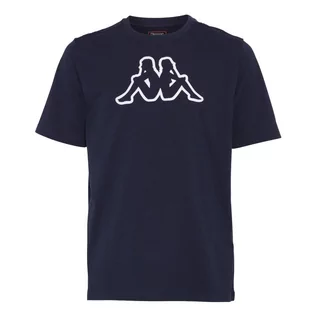 Koszulki męskie - Kappa t-shirt męski granatowy Logo Cromen 303HZ70-821 M - grafika 1
