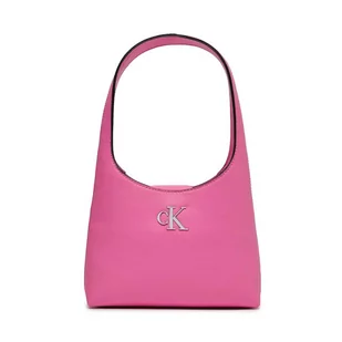 Torebka Calvin Klein Jeans Minimal Monogram Shoulder Bag K60K610843 Pink Amour TO5 - Torebki damskie - miniaturka - grafika 1
