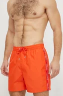 Stroje kąpielowe - Calvin Klein szorty kąpielowe kolor pomarańczowy - miniaturka - grafika 1
