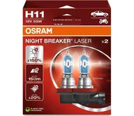 Żarówki samochodowe - ZESTAW 2x Żarówka samochodowa NIGHT BREAKER H11 PGJ19-2/55W/12V - Osram - miniaturka - grafika 1