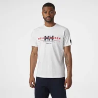 Koszulki męskie - Męska Koszulka HELLY HANSEN RWB GRAPHIC T-SHIRT 53763_001 – Biały - miniaturka - grafika 1