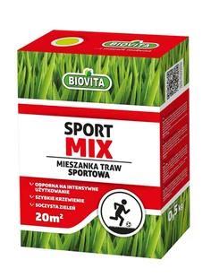 Mieszanka traw SPORTMIX 0,5 kg Biovita - Nasiona i cebule - miniaturka - grafika 1