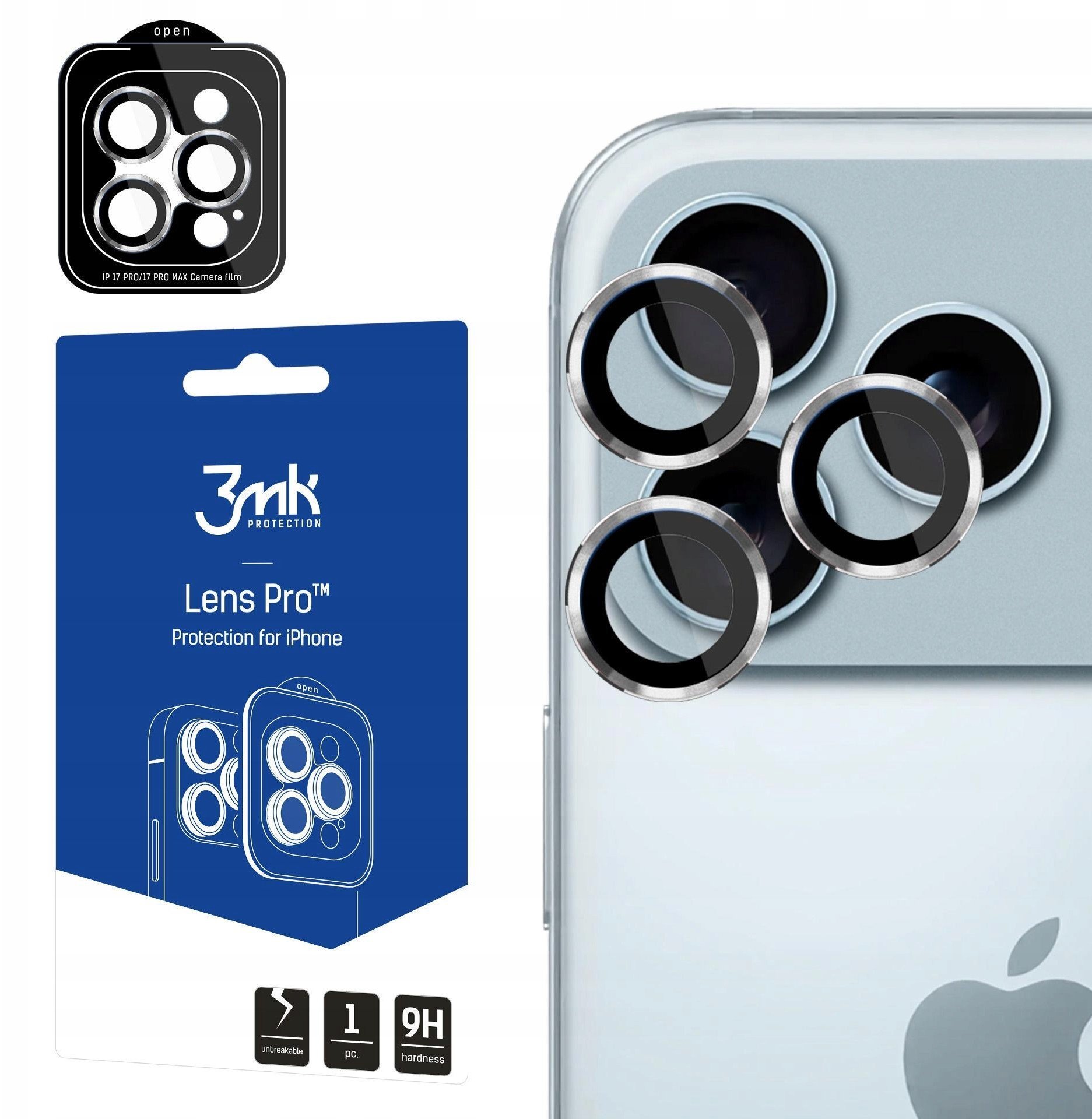 3mk Lens Protection Pro Silver pro Apple iPhone 17 Pro /17 Pro Max