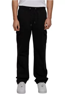 Spodnie męskie - Urban Classics Spodnie męskie Cotton Cargo Pants Black 5XL, czarny, 5XL - grafika 1