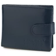Portfele - Portfel męski ze skóry z RFID Sanchez ciemnogranatowy - miniaturka - grafika 1