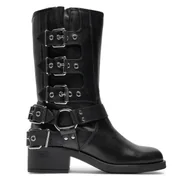 Botki damskie - Botki Aldo Ryderr 13800894 Czarny - miniaturka - grafika 1