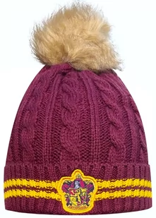 Czapka Zimowa Harry Potter Gryffindor Pompon - Czapki damskie - miniaturka - grafika 1