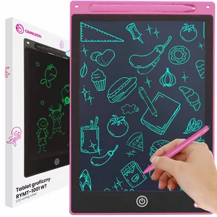 Tablet Graficzny Do Rysowania Dla Dzieci 12" Xxl Różowy Rymt-1001 Wt Pink - Tablice dla dzieci - miniaturka - grafika 1