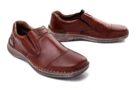 Półbuty męskie - RIEKER 03056-24 brown, półbuty męskie - Rieker - miniaturka - grafika 1