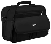 Torby męskie - Torba męska na ramię Peterson pojemna listonoszka A4 do pracy, czarny - miniaturka - grafika 1