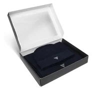 Czapki męskie - Zestaw Szalik i Czapka Guess M4BZ14 Z2W80 Granatowy - miniaturka - grafika 1