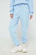 Spodnie damskie - Juicy Couture spodnie dresowe Wendy damskie kolor niebieski z aplikacją - miniaturka - grafika 1