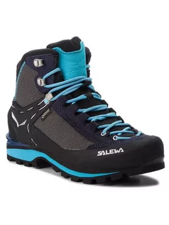 Buty trekkingowe męskie - Salewa Trekkingi Crow Gtx GORE-TEX 61329-3985 Czarny - grafika 1