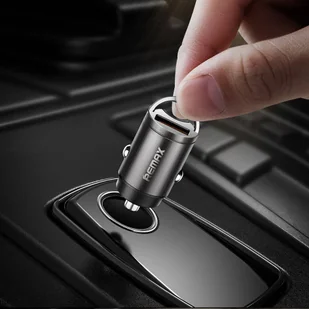 Remax mini inteligentna ładowarka samochodowa USB 18W Power Delivery PD czarny (RCC227 black) - Ładowarki samochodowe - miniaturka - grafika 4