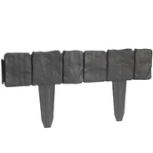 Pozostałe narzędzia ogrodowe - Palisada obrzeże do trawnika imitacja kamienia STONE 2.5m - szara - miniaturka - grafika 1