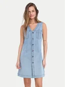 Sukienki - Noisy May Sukienka jeansowa Rikka 27033695 Niebieski Slim Fit - miniaturka - grafika 1